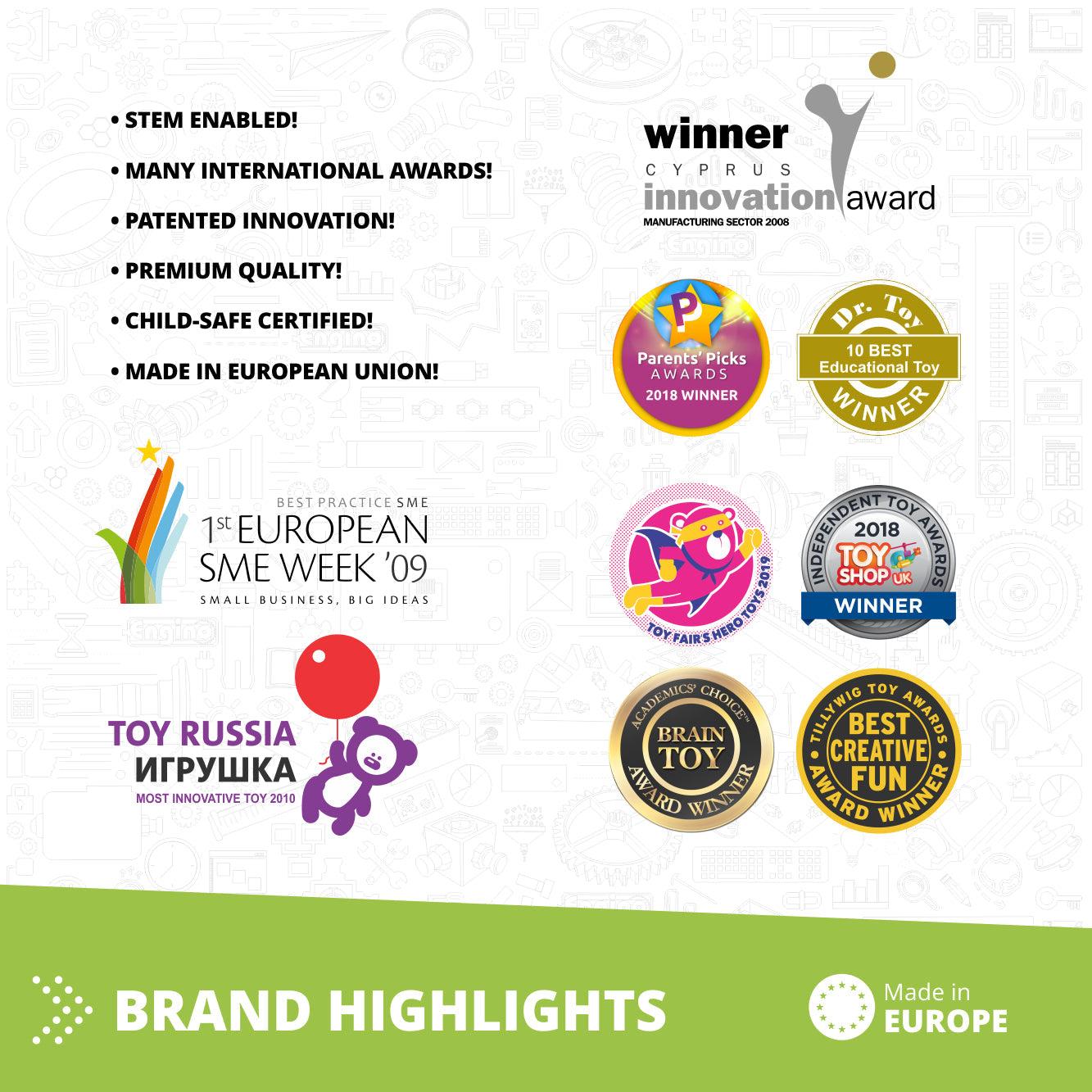 Creative Engineering 10 in 1- MAKER JUNIOR: STEM Building Toys for Kids Ages 4+ (10 Models to Build)