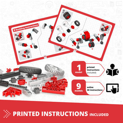 Engino Creative Builder: 10 Multimodel Set- STEM Engineering Toys for Kids Ages 6+ (10 Models to Build)