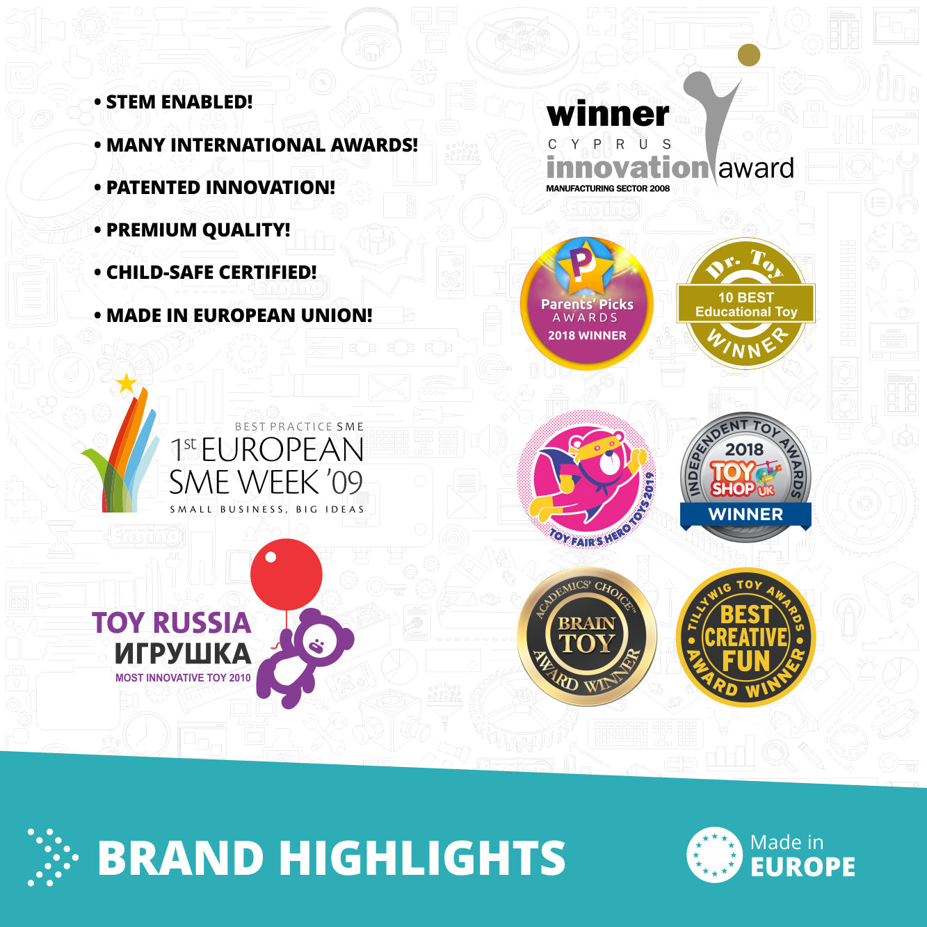 Engino STEAM Labs: How Hydraulics Work, STEM Building Kit for Kids Ages 8+ (4 Models to Build)