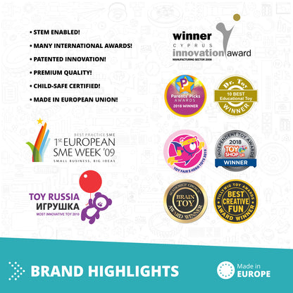 Engino STEAM Labs: How Hydraulics Work, STEM Building Kit for Kids Ages 8+ (4 Models to Build)