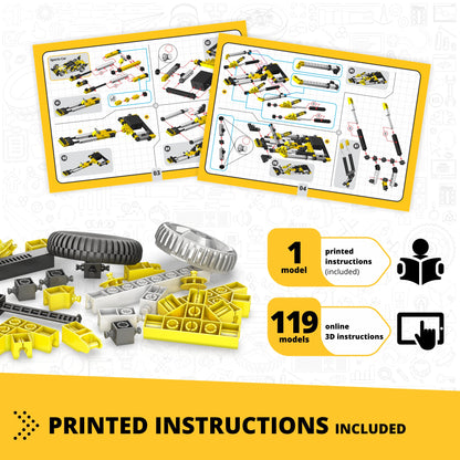 Engino Creative Builder: 120 Motorized Model Set- STEM Engineering Toys for Kids Ages 7+ (120 Models to Build)