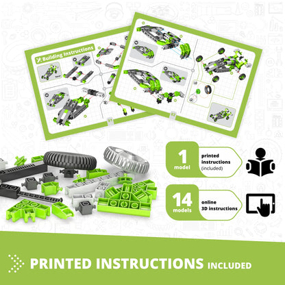 Engino Creative Builder: 15 Multimodel Set- STEM Engineering Toys for Kids Ages 6+ (15 Models to Build)