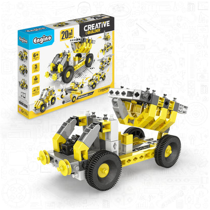 Engino Creative Builder: 20 Multimodel Set- STEM Building Toys for Kids Ages 6+ (20 Models to Build)