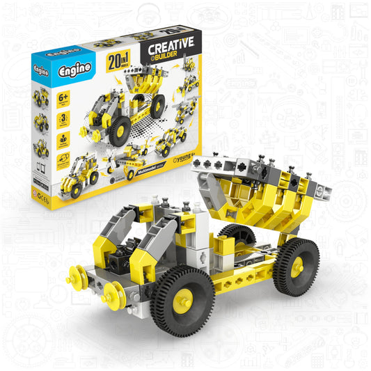 Engino Creative Builder: 20 Multimodel Set- STEM Building Toys for Kids Ages 6+ (20 Models to Build)