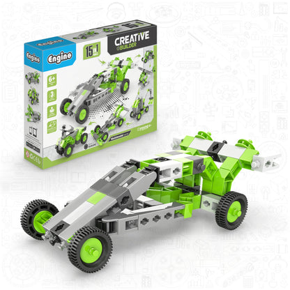 Engino Creative Builder: 15 Multimodel Set- STEM Engineering Toys for Kids Ages 6+ (15 Models to Build)