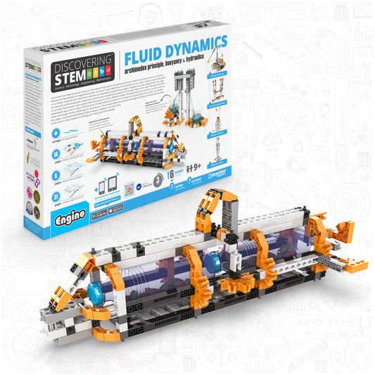 Engino Discovering STEM Fluid Dynamics: Educational Engineering Toys for Kids Ages 9+ (6 Models to Build)