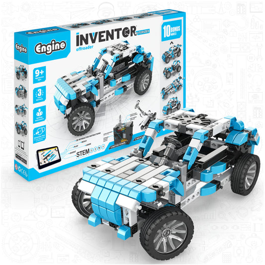 Engino Inventor: Offroader Motorized Set- Building STEM Toys for Kids Ages 9+ (10 Models to Build)
