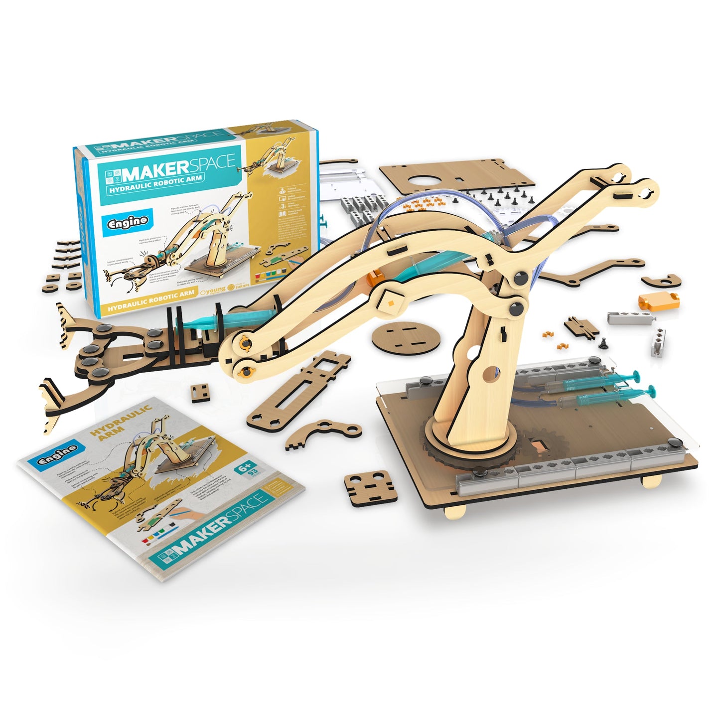 MAKERSPACE DIY: Υδραυλικός Ρομποτικός Βραχίονας