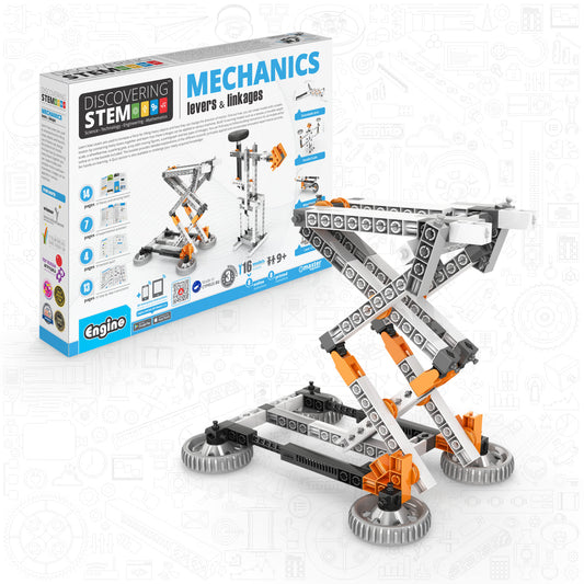 Engino Discovering STEM Levers & Linkages: Educational Engineering Toys for Kids Ages 9+ (16 Models to Build)