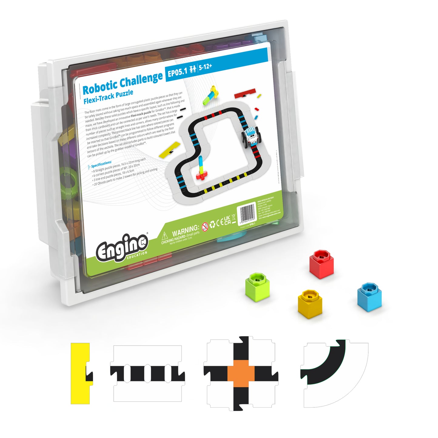 Engino Flexi-Track Puzzle– Interactive Track System for Coding Robots (Ages 5–12+)