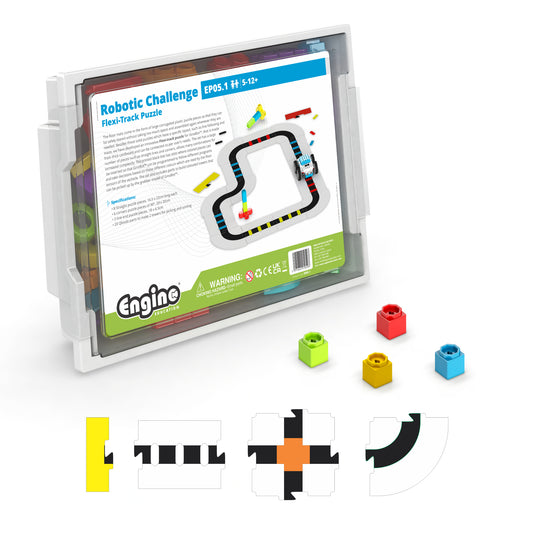 Engino Flexi-Track Puzzle– Interactive Track System for Coding Robots (Ages 5–12+)