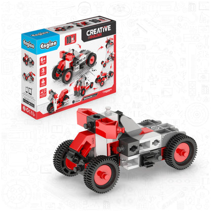 Engino Creative Builder: 10 Multimodel Set- STEM Engineering Toys for Kids Ages 6+ (10 Models to Build)
