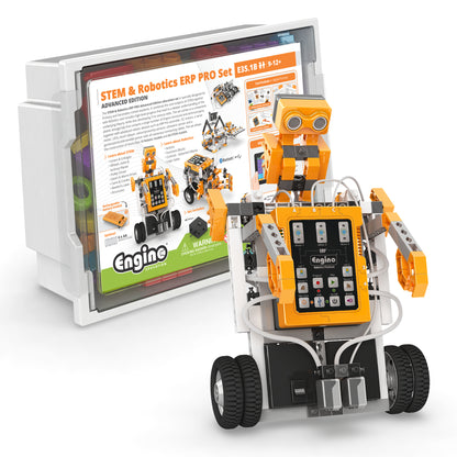 Engino STEM & Robotics ERP PRO Set – Advanced Edition, STEM Building Kit for Kids Ages 9–12+ (70 Models to Build)
