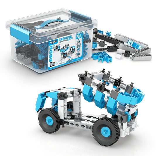 Creative Engineering 20 in 1- MAKER MASTER: STEM Building Toys for Kids Ages 7+ (20 Models to Build)