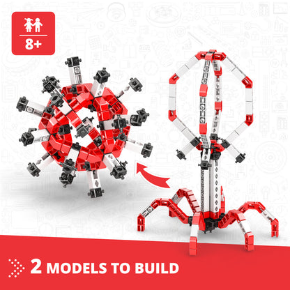 Engino STEAM Labs: How Viruses Work, STEM Building Kit for Kids Ages 8+ (2 Models to Build)