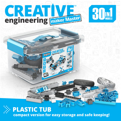 Creative Engineering 30 in 1- MAKER MASTER: STEM Educational Toys for Kids Ages 7+ (30 Models to Build)