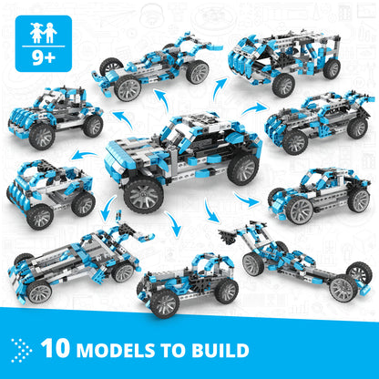 Engino Inventor: Offroader Motorized Set- Building STEM Toys for Kids Ages 9+ (10 Models to Build)