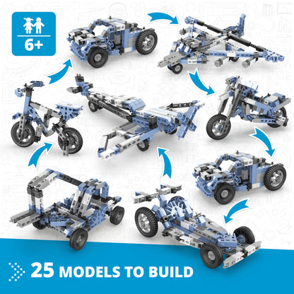 Engino Creative Builder: 25 Multimodel Set- STEM Engineering Toys for Kids Ages 6+ (25 Models to Build)
