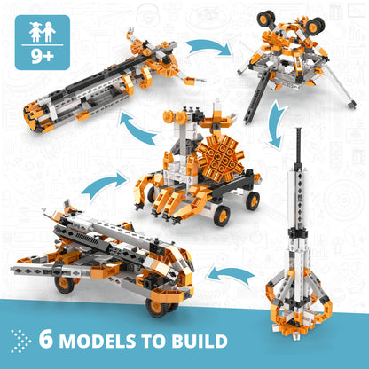 Engino Discovering STEM Astronomy: Educational Space Engineering Toys for Kids Ages 9+ (6 Models to Build)
