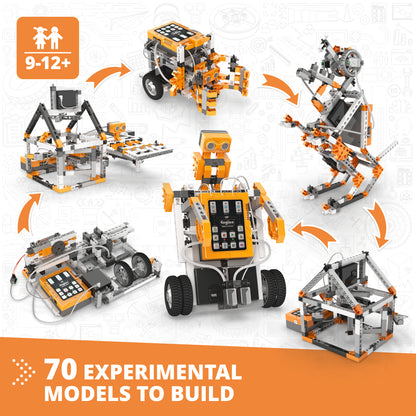 Engino STEM & Robotics ERP PRO Set – Advanced Edition, STEM Building Kit for Kids Ages 9–12+ (70 Models to Build)