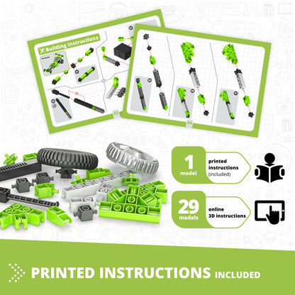 Engino Creative Builder: 30 Models Motorized Set- STEM Engineering Toys for Kids Ages 7+ (30 Models to Build)