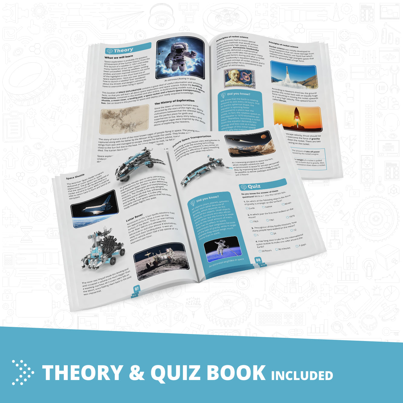 Engino Discovering STEM Astronomy: Educational Space Engineering Toys for Kids Ages 9+ (6 Models to Build)