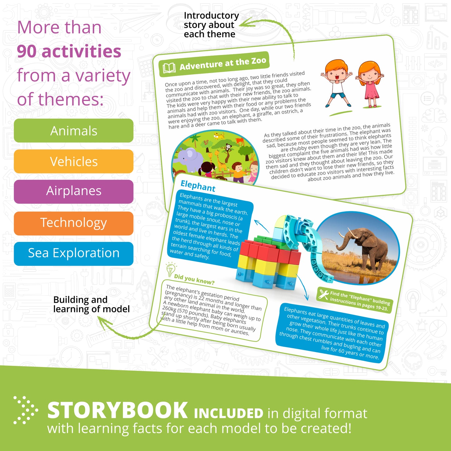 Engino STEM Qboidz – STEM Building Blocks for Kids Ages 3+ (90 Models to Build)