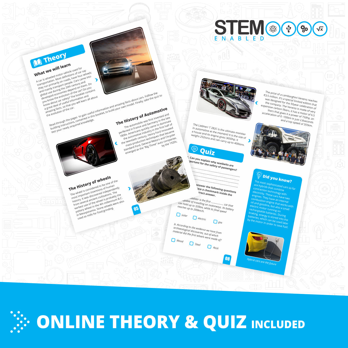 Engino Inventor Mechanics- Quad Bike: Mechanical Engineering Toys for Kids Ages 9+ (5 Models to Build)