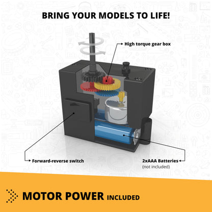 Engino Creative Builder Tall Crane Machinery Set: Educational Engineering Toys for Kids Ages 6+ (3 Models to Build)