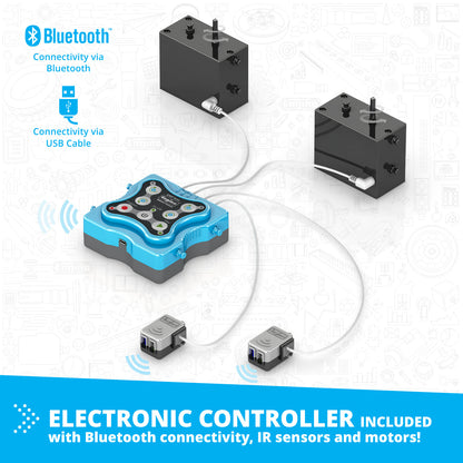 Creative Engineering 100 in 1- Motorized MAKER PRO: Fun Educational Toys for Kids Ages 10+ (100 Models to Build)