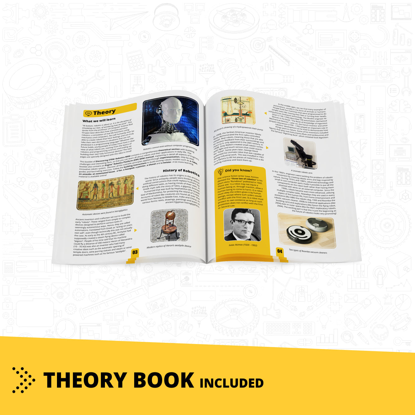 Engino Discovering STEM Robotics Set: Mini ERP 2.0 Build & Program Robots with Coding for Kids Ages 9+ (8 Models to Build)