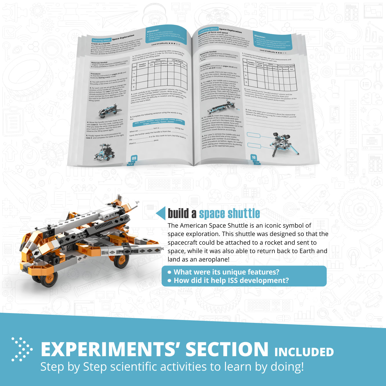 Engino Discovering STEM Astronomy: Educational Space Engineering Toys for Kids Ages 9+ (6 Models to Build)