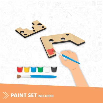 Engino MAKERSPACE DIY: Mechanical Globe, STEM Building Kit for Kids Ages 8+ (1 Model to Build)