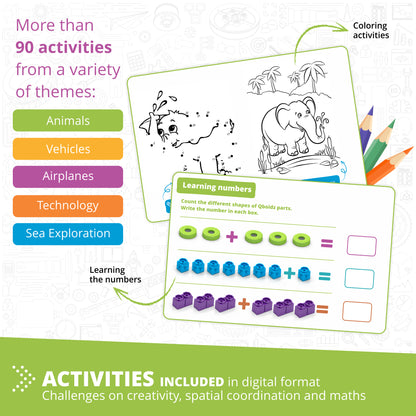 Engino STEM Qboidz – STEM Building Blocks for Kids Ages 3+ (90 Models to Build)