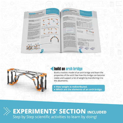 Engino Discovering STEM Architecture Set: Build the Eiffel Tower & Sydney Bridge: Engineering Toys for Kids  Ages 9+ (11 Models to Build)