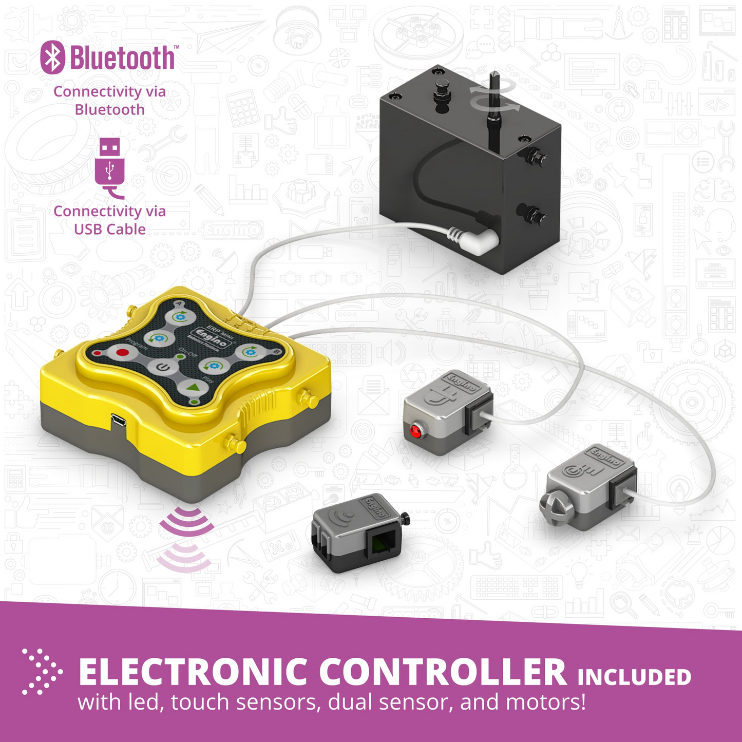 Engino STEM FaceBot – Tangible STEM & Robotics Set for Kids Ages 5–7 (Build, Code & Play)