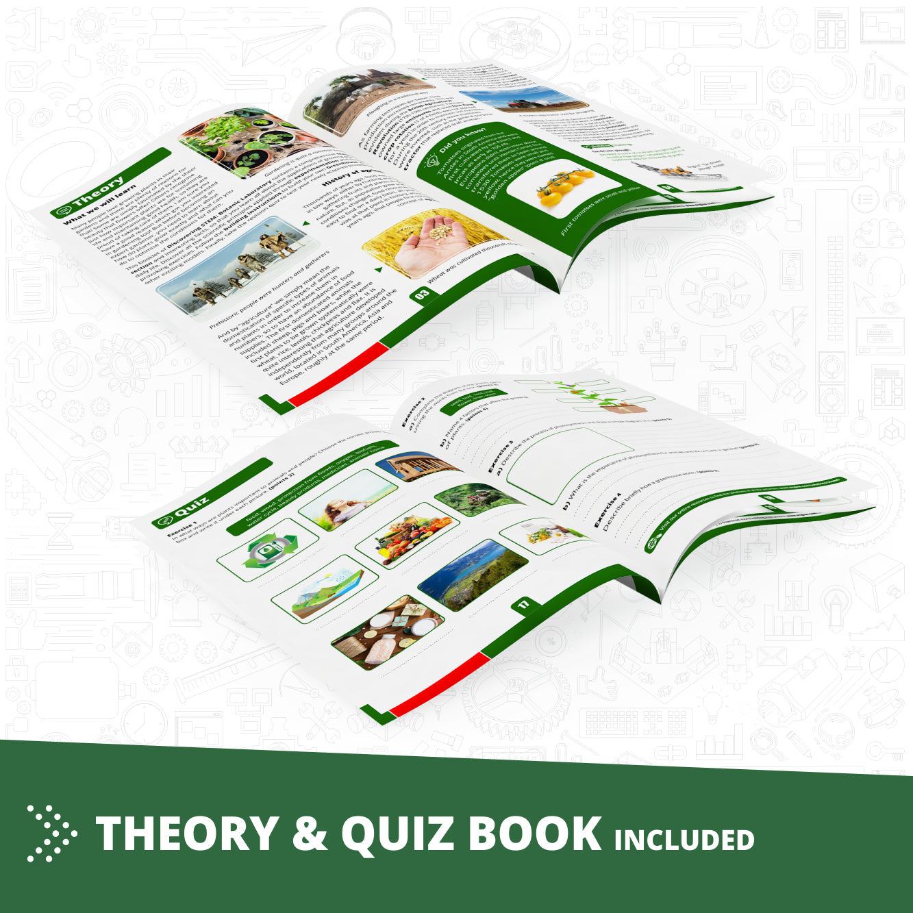 Engino Discovering STEM Botanic Laboratory: Fully Functional Greenhouse, STEM Toys for Kids Ages 9+ (4 Models to Build)