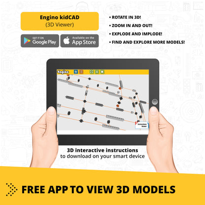 Engino Creative Builder: 120 Motorized Model Set- STEM Engineering Toys for Kids Ages 7+ (120 Models to Build)