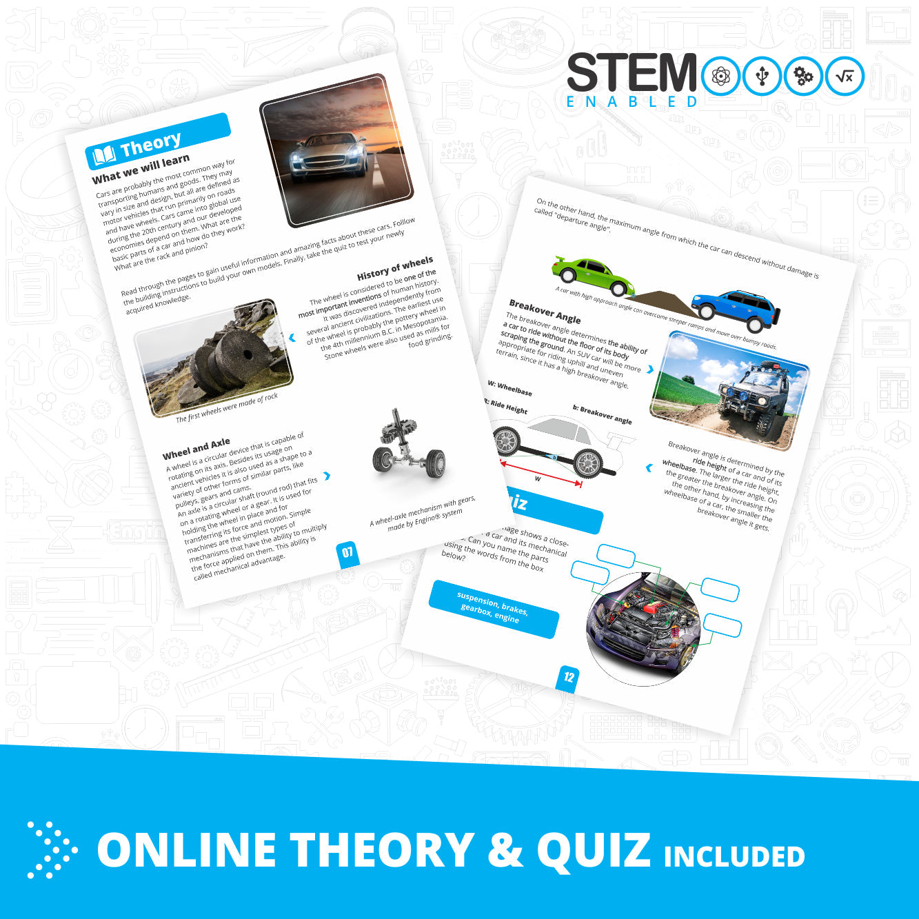 Engino Inventor: Offroader Motorized Set- Building STEM Toys for Kids Ages 9+ (10 Models to Build)