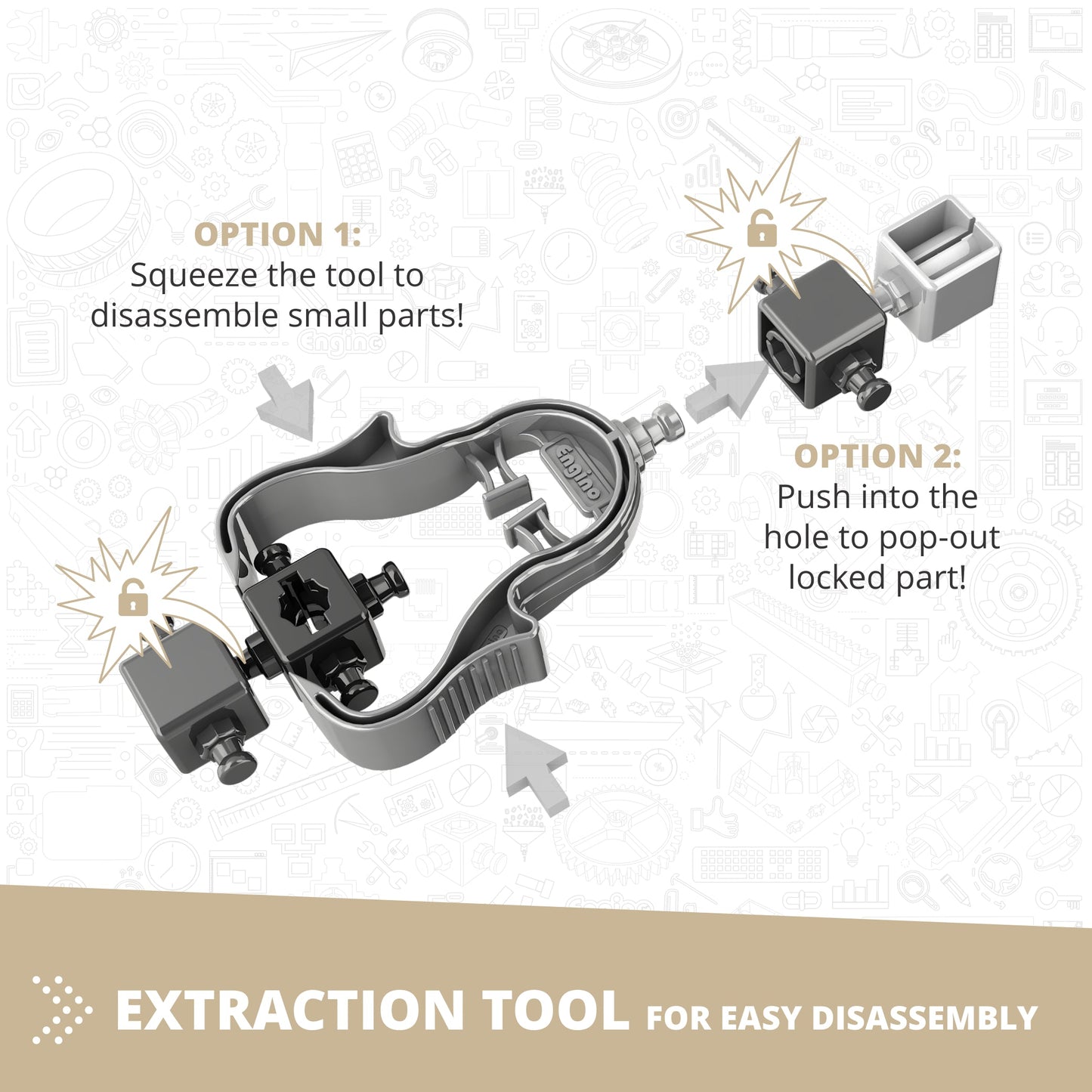 Engino MAKERSPACE DIY: Pull-Back Race Car, STEM Building Kit for Kids Ages 8+ (1 Model to Build)