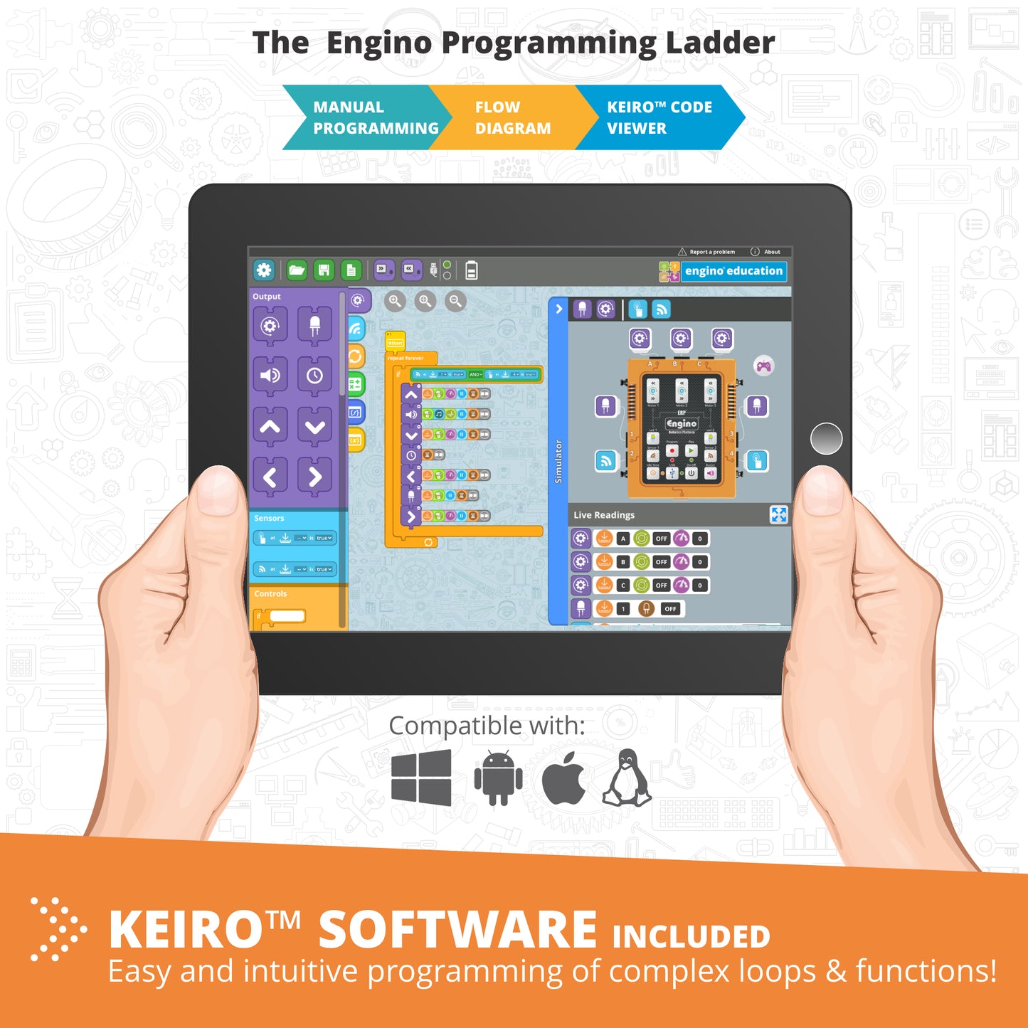 Engino STEM & Robotics ERP PRO Set – Advanced Edition, STEM Building Kit for Kids Ages 9–12+ (70 Models to Build)