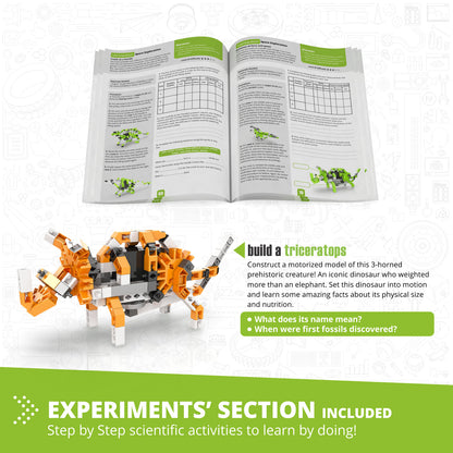 Engino Discovering STEM Paleontology: Learning About Dinosaurs, Building Toys for Kids Ages 9+ (6 Models to Build)