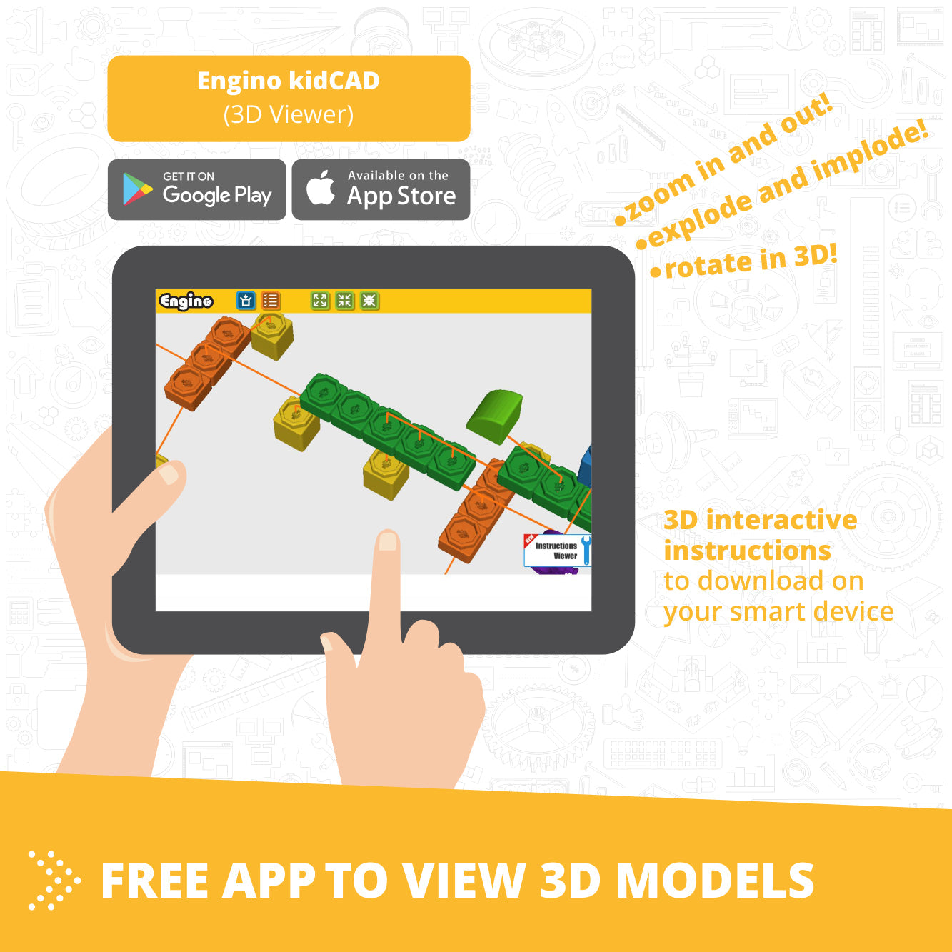 Engino STEAM Labs Junior– Learning About Aircrafts, STEM Building Toys for Kids Ages 3+ (5 Models to Build)