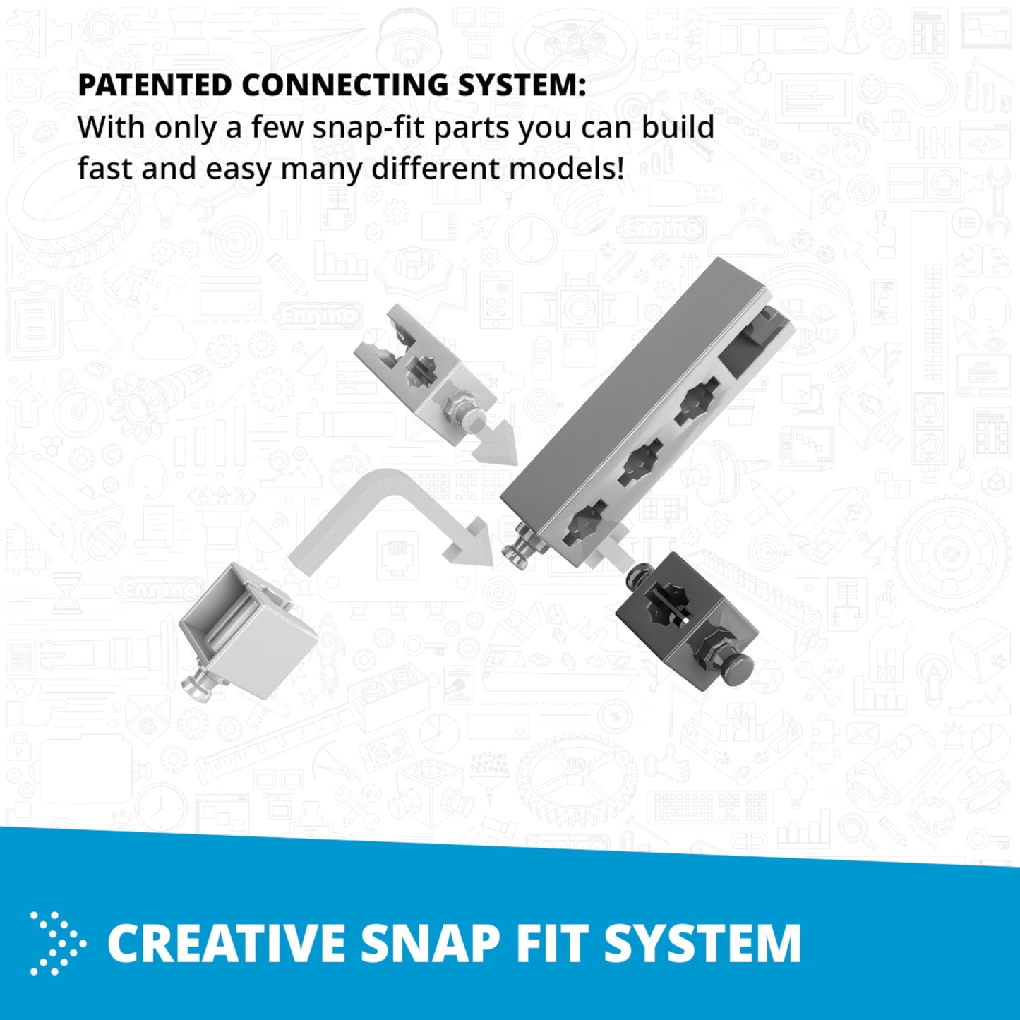 Engino Creative Builder: 25 Multimodel Set- STEM Engineering Toys for Kids Ages 6+ (25 Models to Build)