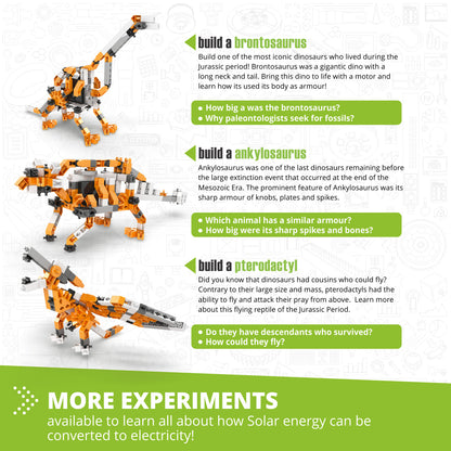Engino Discovering STEM Paleontology: Learning About Dinosaurs, Building Toys for Kids Ages 9+ (6 Models to Build)