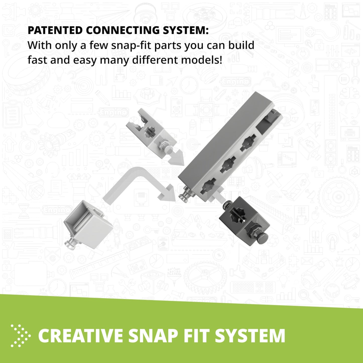 Engino Creative Builder: 15 Multimodel Set- STEM Engineering Toys for Kids Ages 6+ (15 Models to Build)