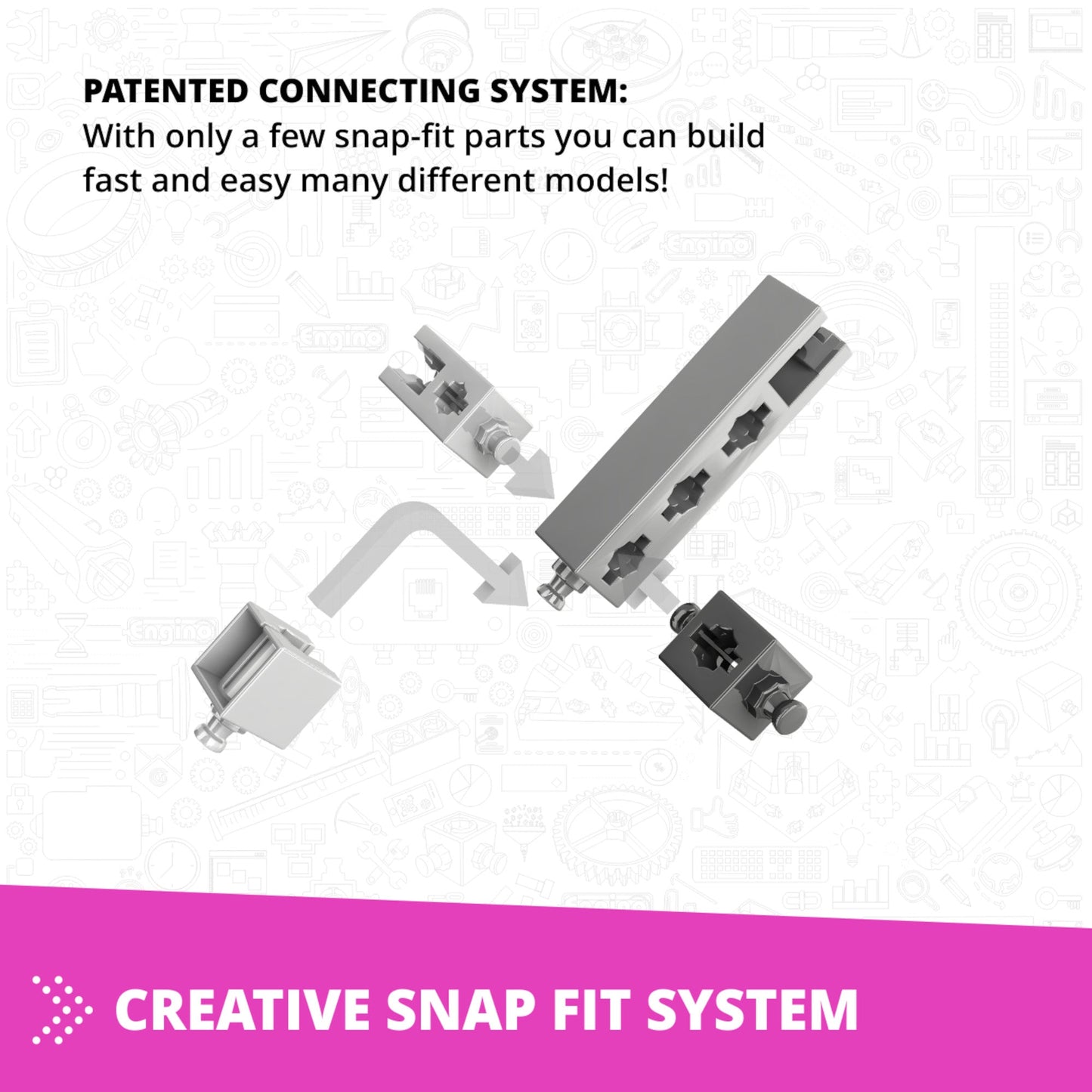 Engino Creative Builder: 15 Models Designer Set- STEM Building Toys for Kids Ages 6+ (15 Models to Build)