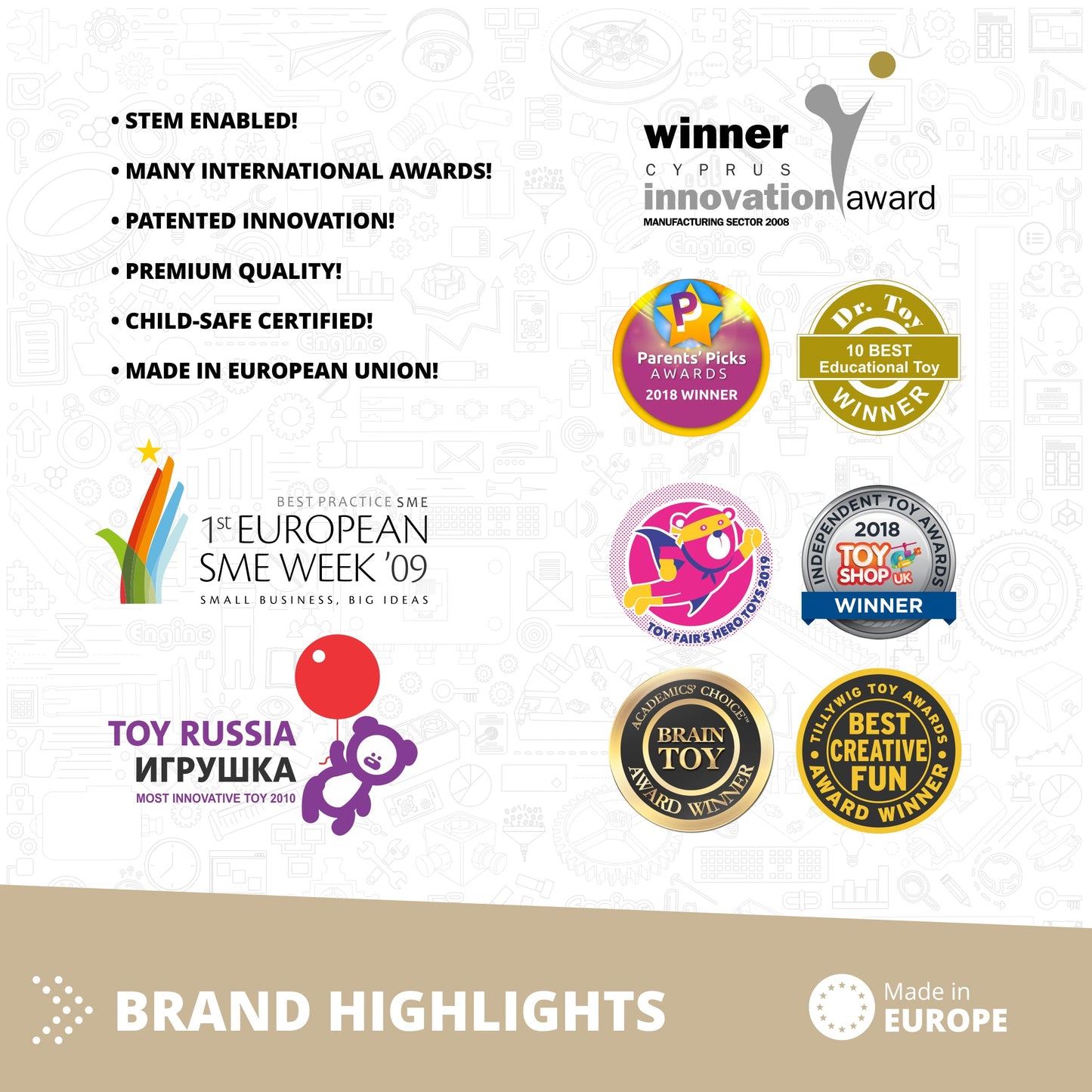 Engino MAKERSPACE DIY: Pull-Back Race Car, STEM Building Kit for Kids Ages 8+ (1 Model to Build)