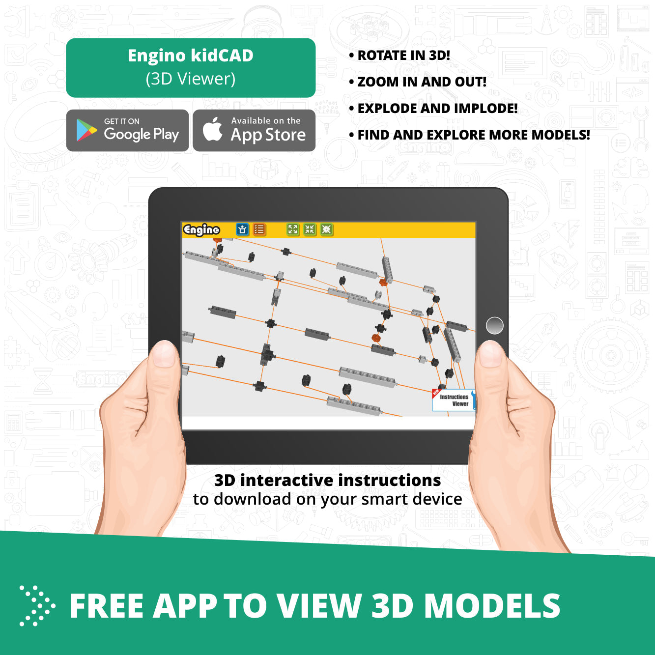 Engino Discovering STEM Physics Laws Set: Learning Inertia, Friction & Energy Conservation, Toys for Kids Ages 9+ (6 Models to Build)