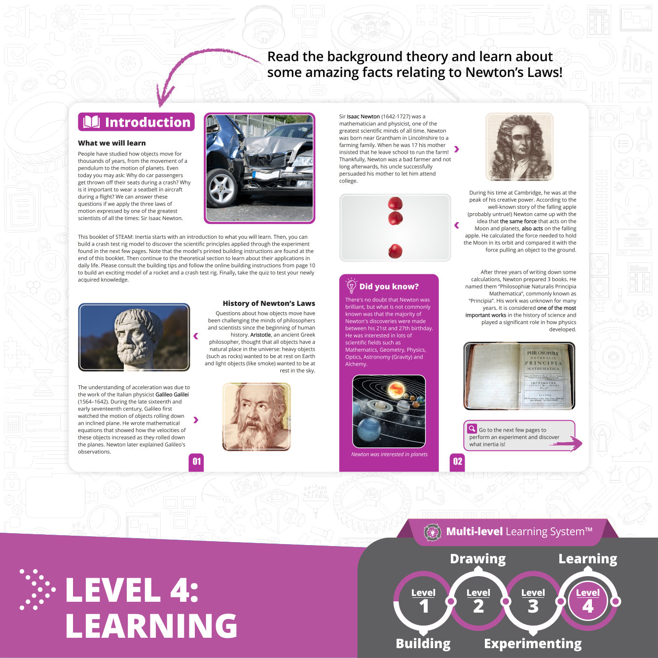 Engino STEAM Labs: How Inertia Works, STEM Building Kit for Kids Ages 8+ (2 Models to Build)